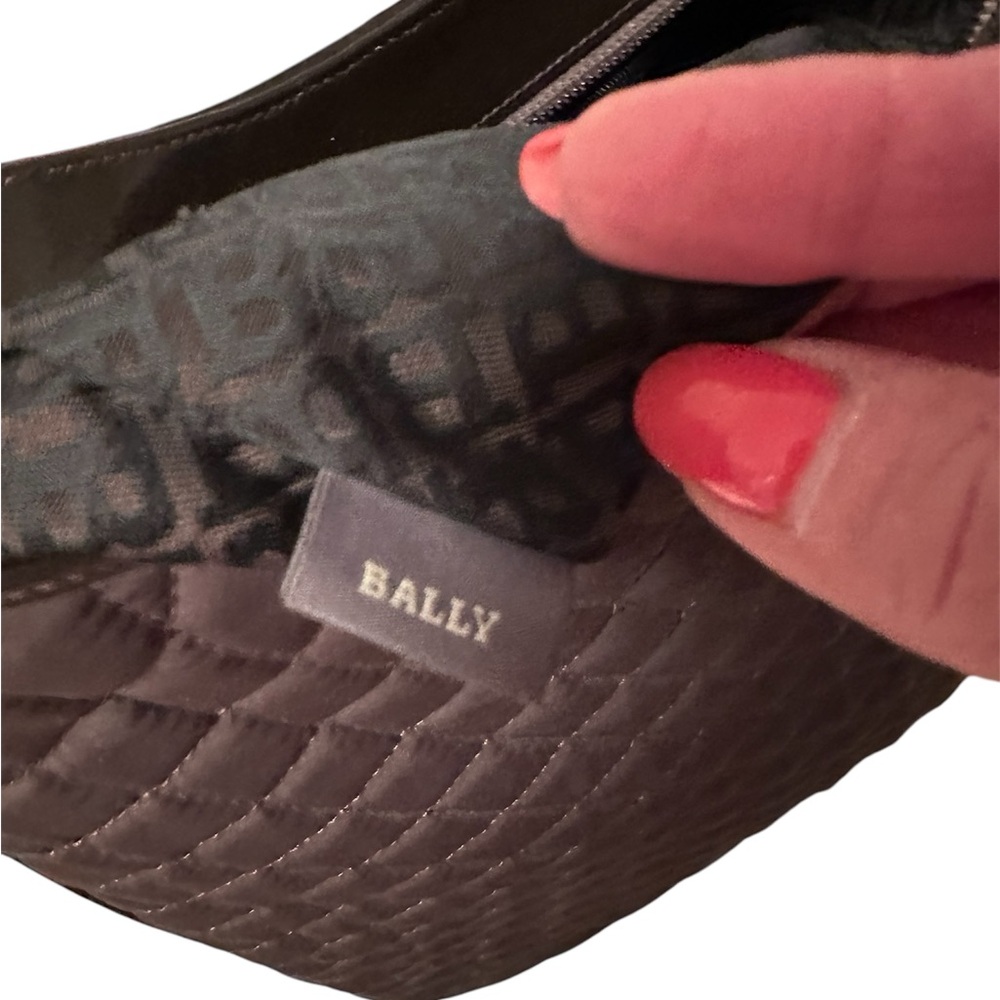 Bally Brown Quilted Shoulder Bag - Picture 6 of 12